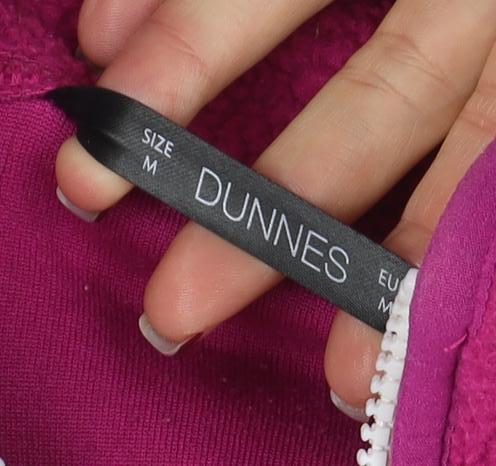 DUNNES Women’s Pink Fleece 1/4 Zip Sweatshirt Size M Polyester