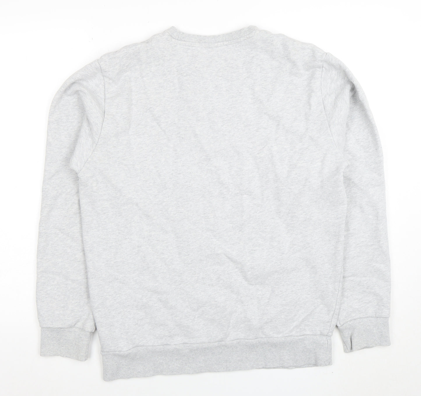 Reebok Men’s Grey Cotton Crew Neck Sweatshirt M