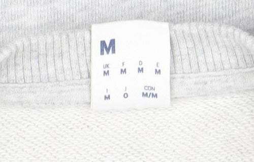 Reebok Men’s Grey Cotton Crew Neck Sweatshirt M