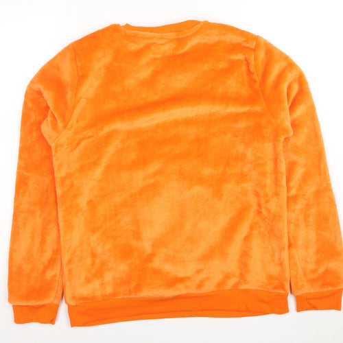 Savida Women’s Orange Llama Embellished Pullover Sweatshirt Size 12