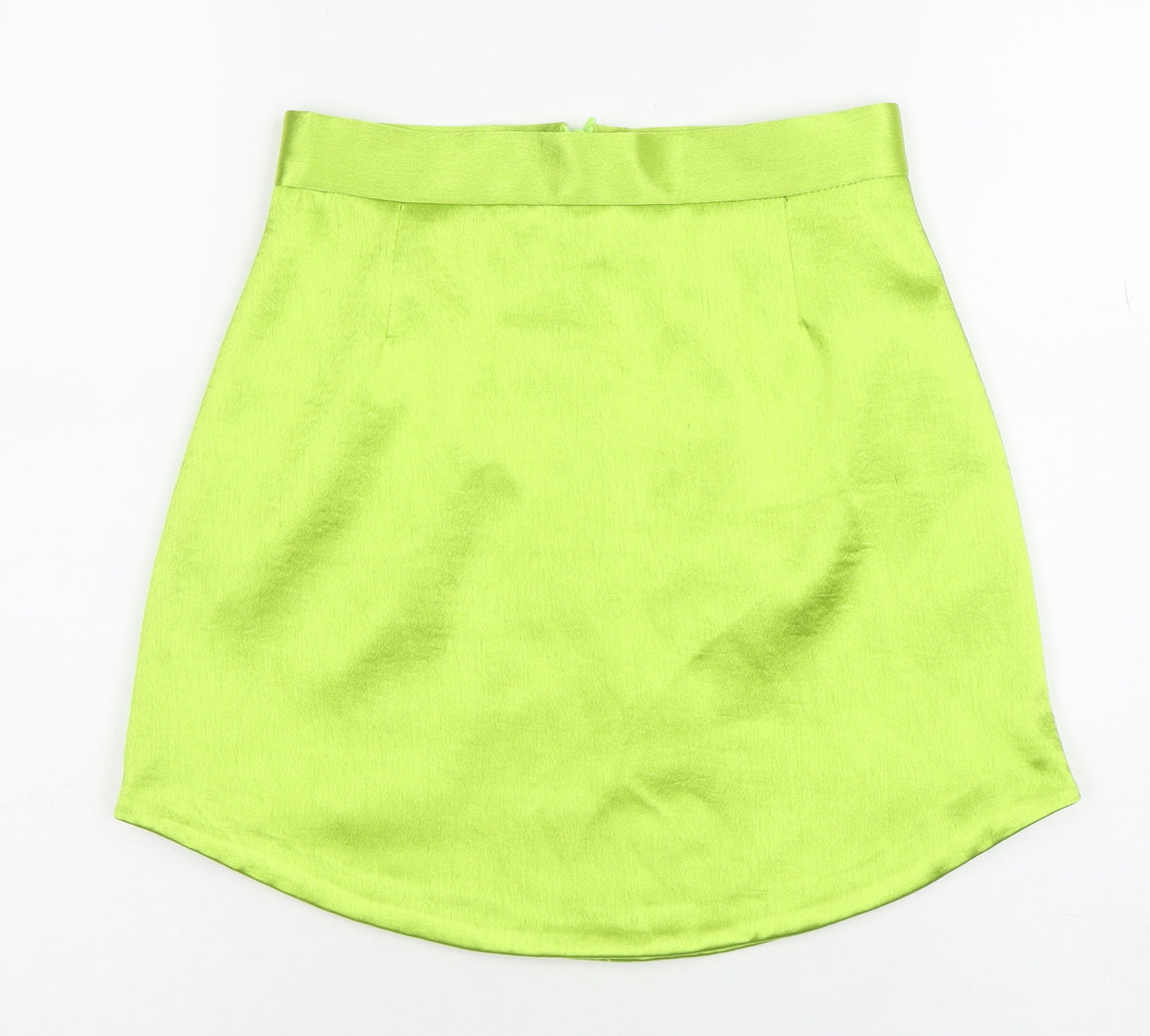 River Island Women’s Green Satin Mini Skirt Set UK 6