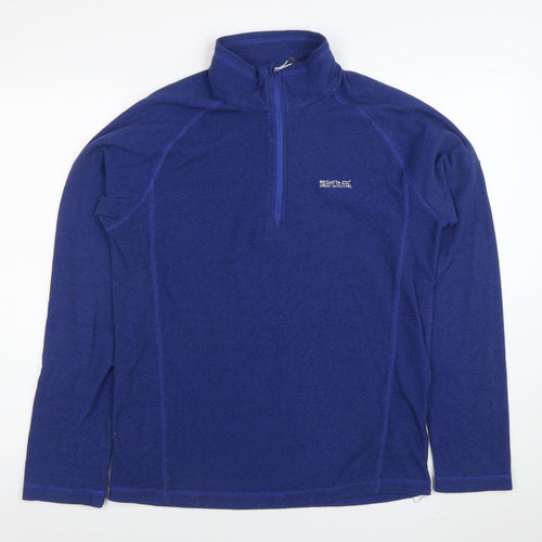 Regatta Great Outdoors Men's Blue 1/2 Zip Fleece Sweatshirt Size M