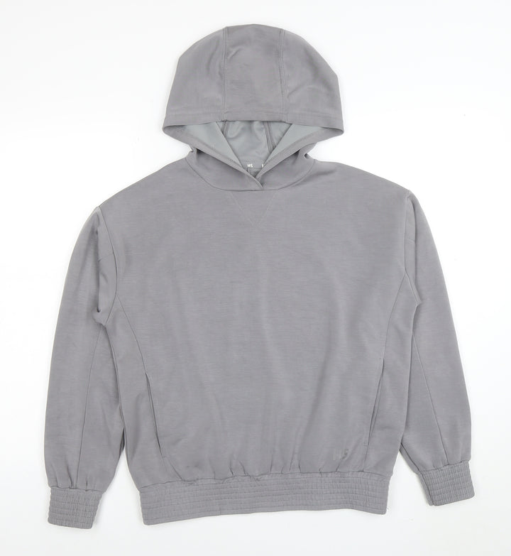 Dunnes Stores Womens Grey Pullover Hoodie Small Cotton Blend