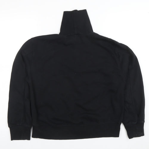 Zara Womens Black Size S Roll Neck Pullover Sweatshirt