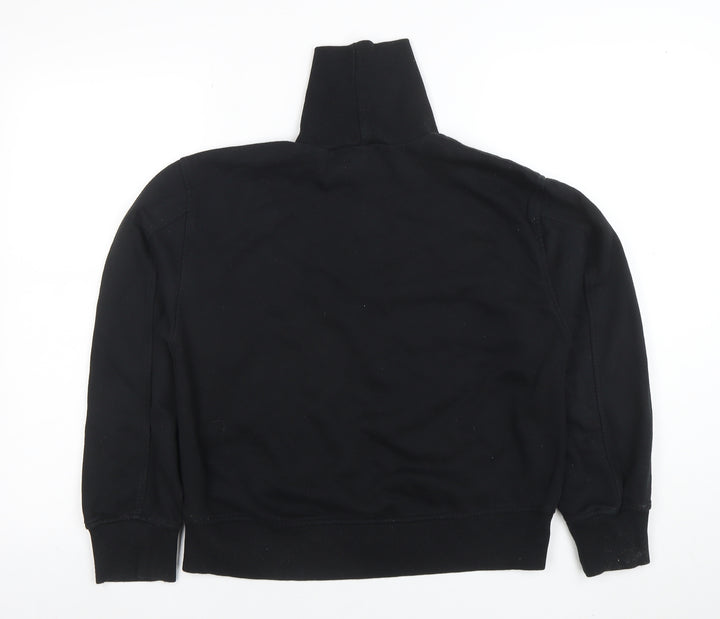 Zara Womens Black Size S Roll Neck Pullover Sweatshirt