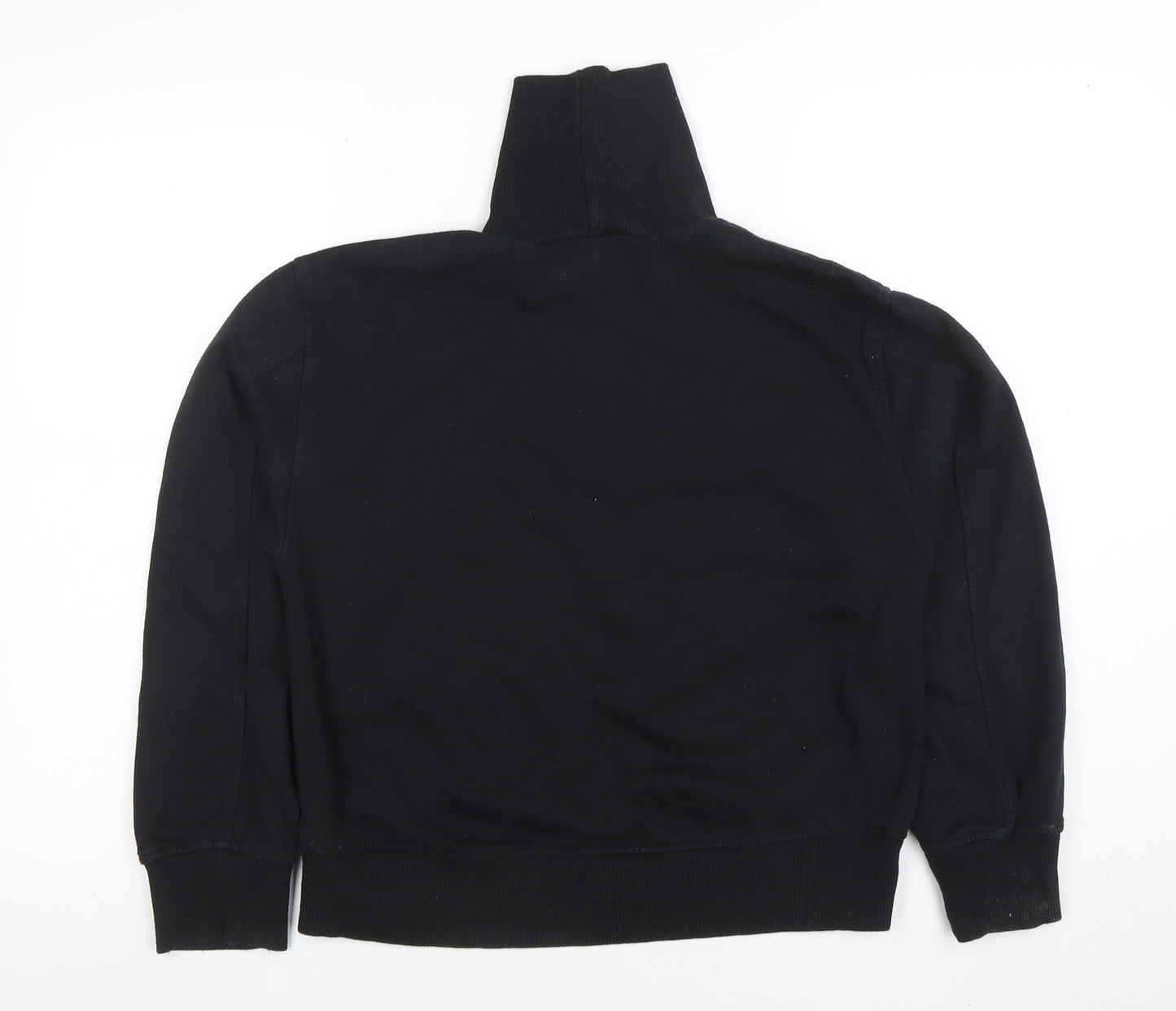 Zara Womens Black Size S Roll Neck Pullover Sweatshirt