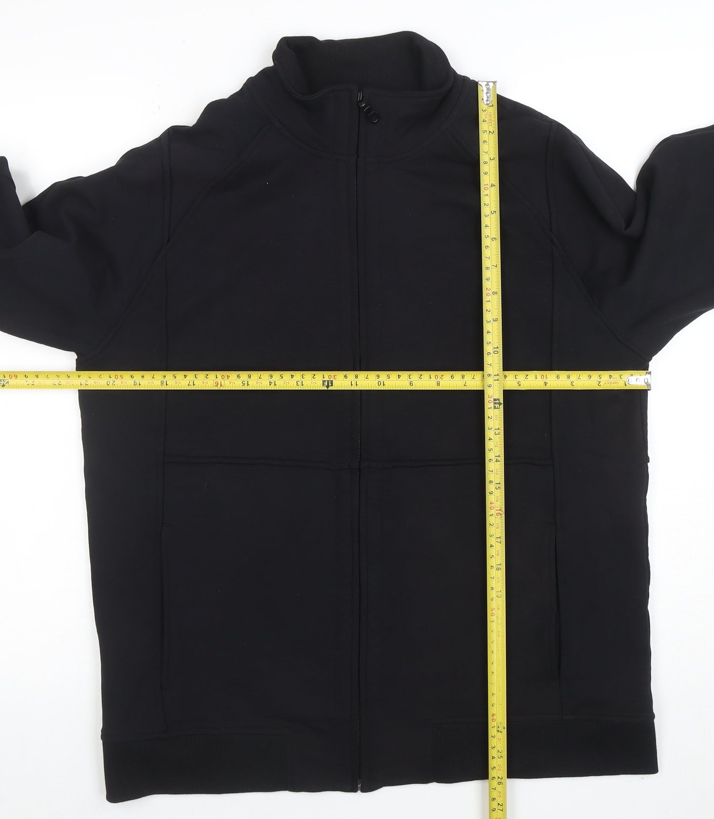 Next Men’s Black Full Zip Sweatshirt Medium Regular Fit
