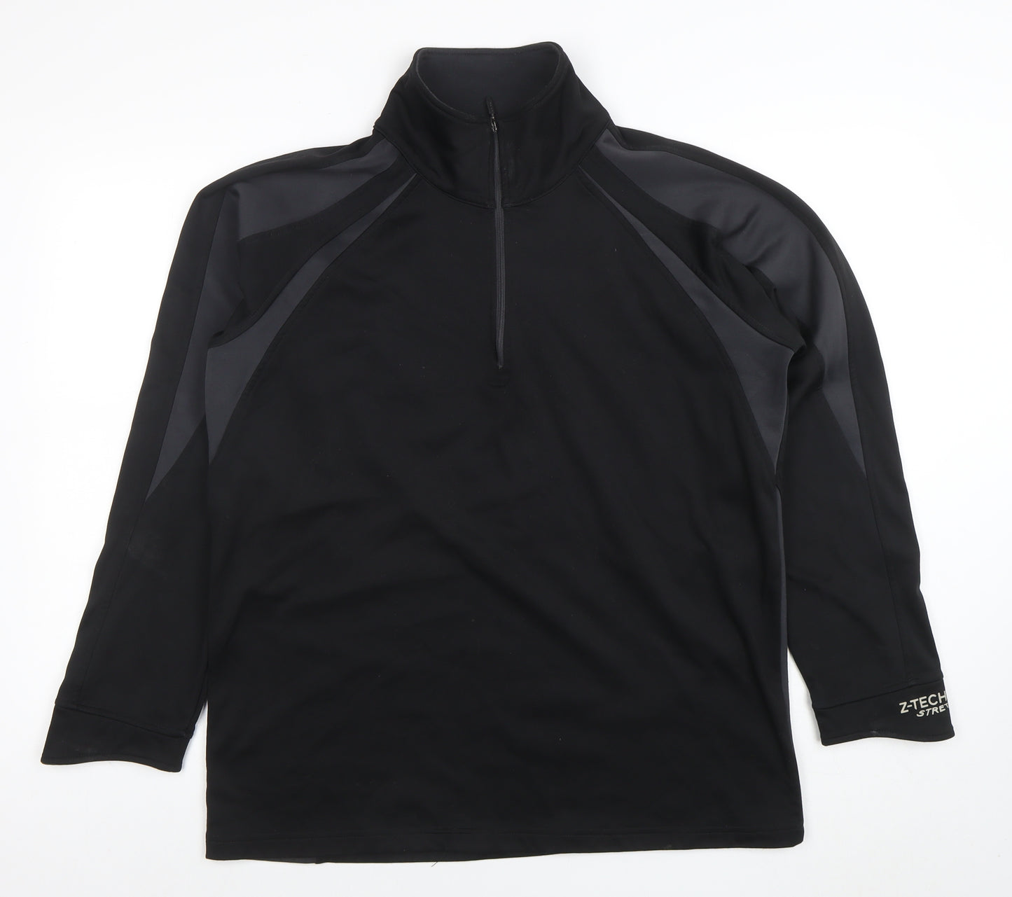 Spiro Men's Black Small 1/4 Zip Performance Sweatshirt