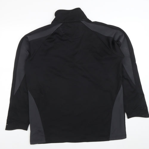 Spiro Men's Black Small 1/4 Zip Performance Sweatshirt