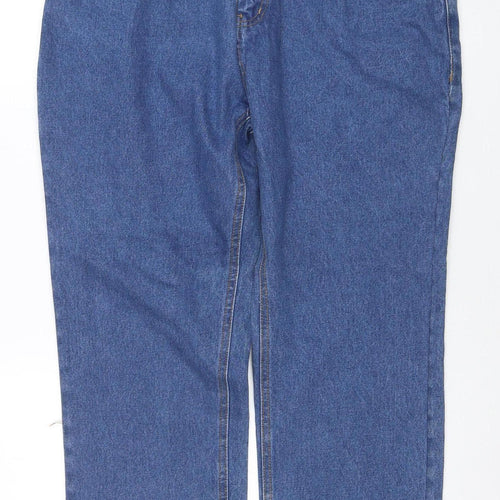Arizona Blue Men's Blue 36S Straight Leg Denim Jeans Regular Fit