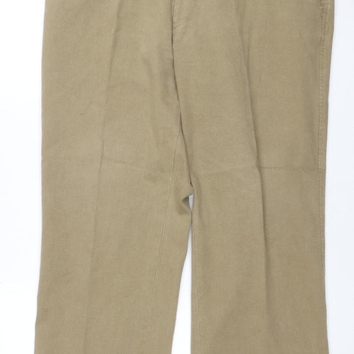 Douglas Men's Beige Chino Trousers 38in Regular Fit Cotton Blend