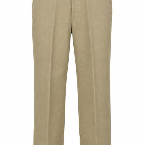 Douglas Men's Beige Chino Trousers 38in Regular Fit Cotton Blend