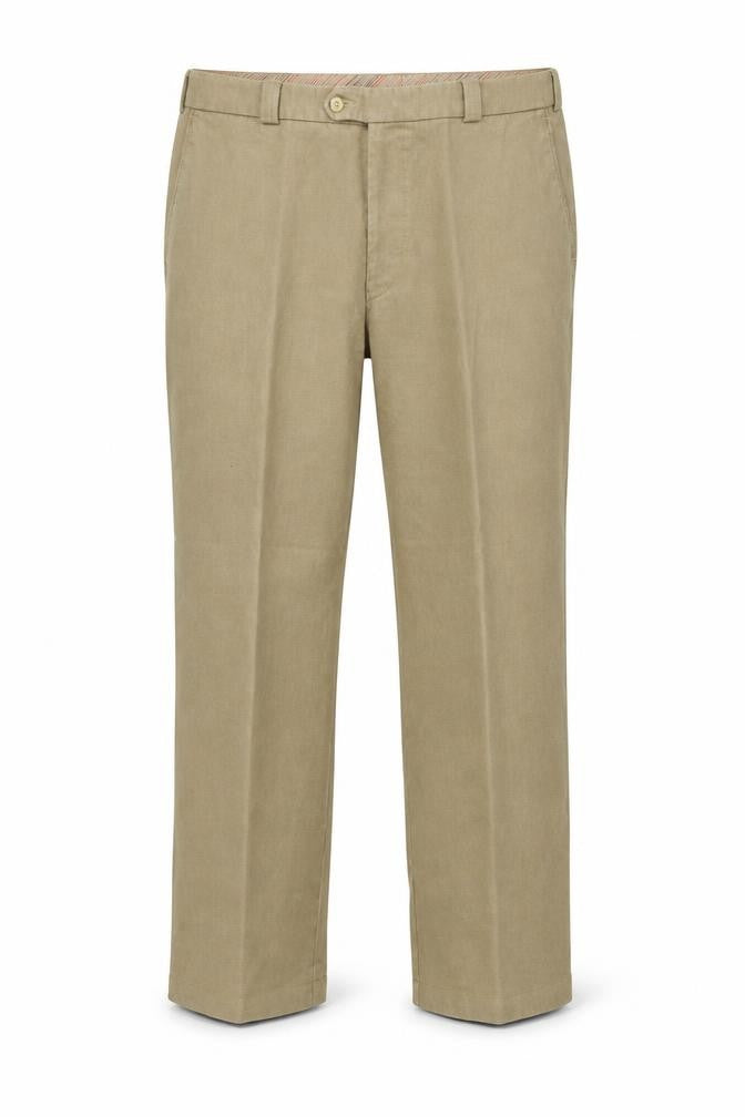 Douglas Men's Beige Chino Trousers 38in Regular Fit Cotton Blend