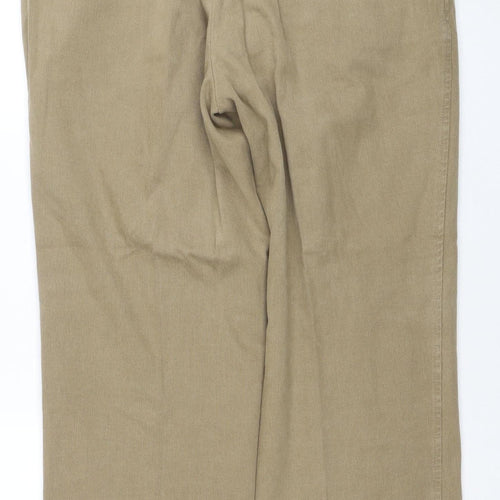 Douglas Men's Beige Chino Trousers 38in Regular Fit Cotton Blend