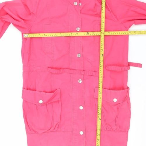 Marks and Spencer Women’s Pink Cotton Anorak Jacket Size 14