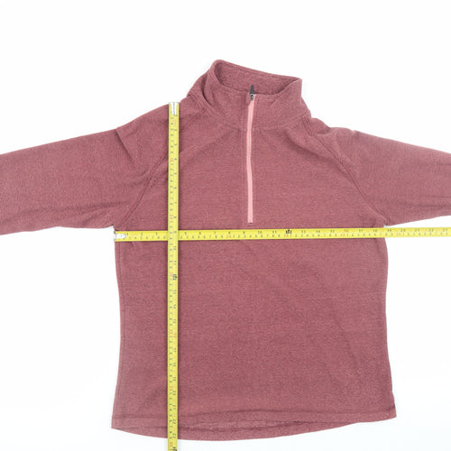 Trespass Women's Pink 1/2 Zip Pullover Sweatshirt UK 12 M