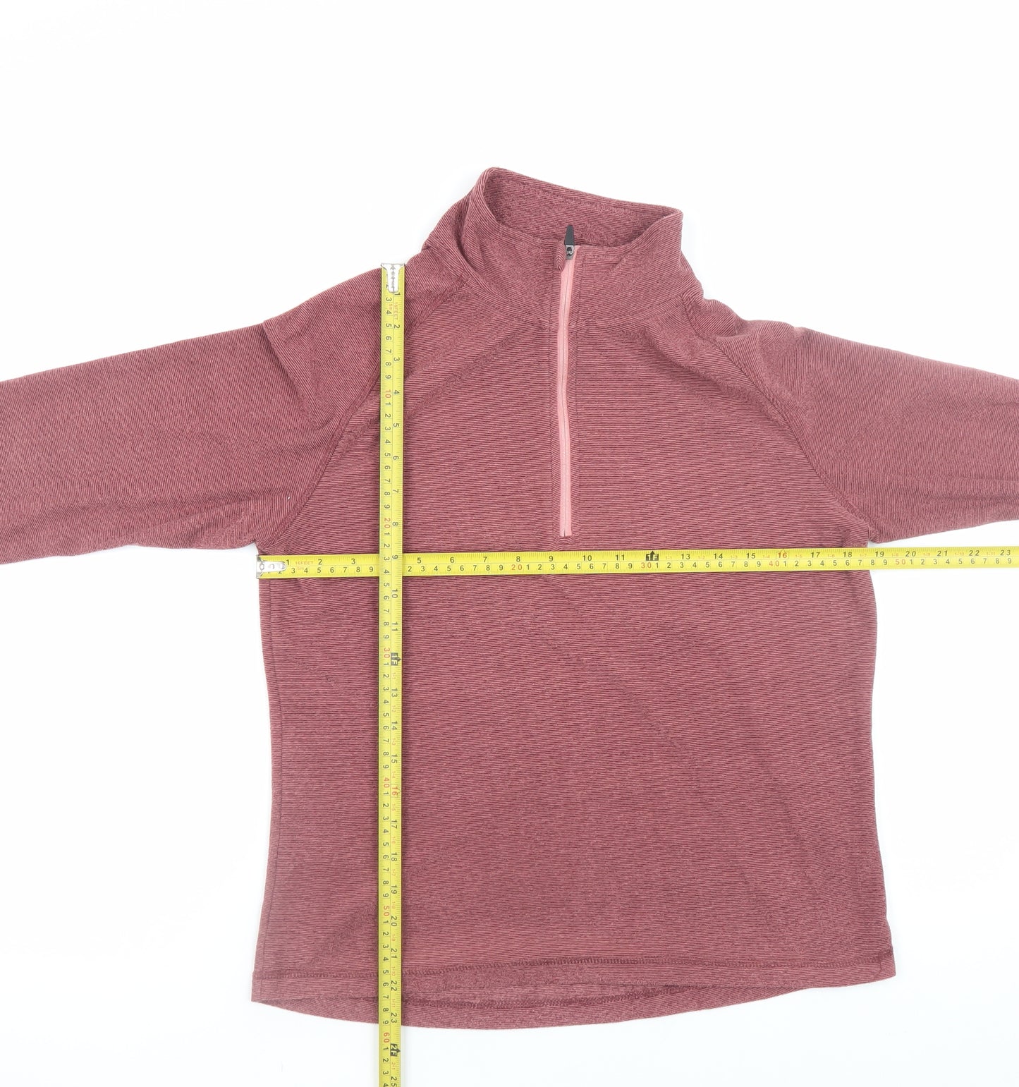 Trespass Women's Pink 1/2 Zip Pullover Sweatshirt UK 12 M