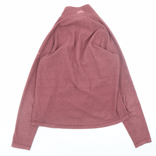 Trespass Women's Pink 1/2 Zip Pullover Sweatshirt UK 12 M
