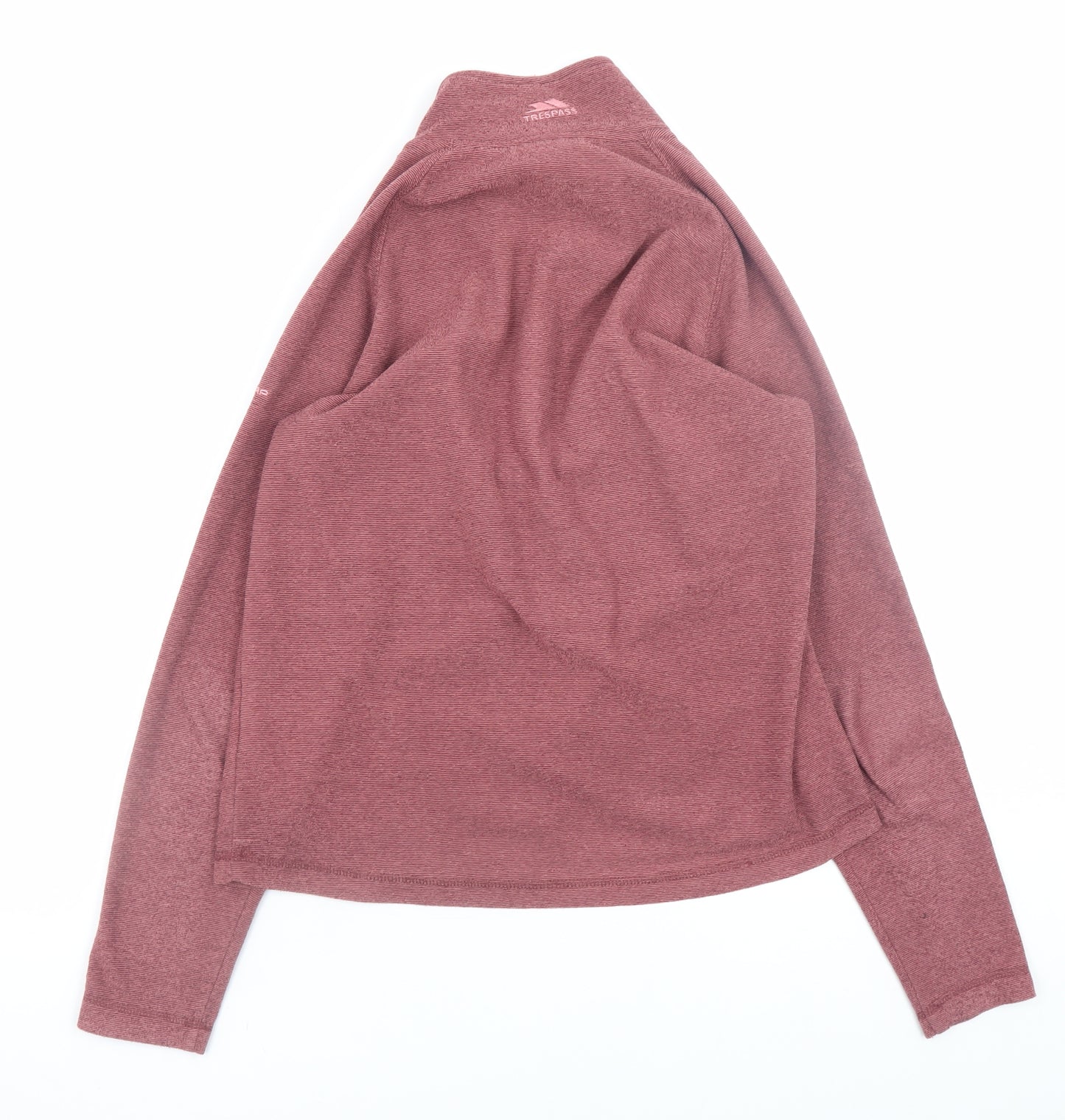 Trespass Women's Pink 1/2 Zip Pullover Sweatshirt UK 12 M