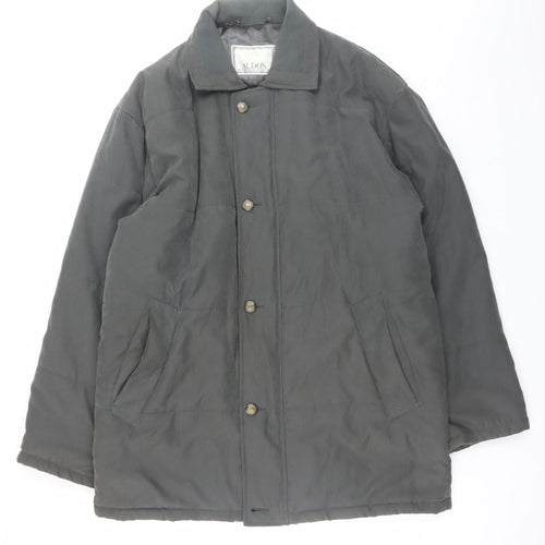 Aldon Womens Grey Puffer Jacket S Mid-Length Polyester Coat