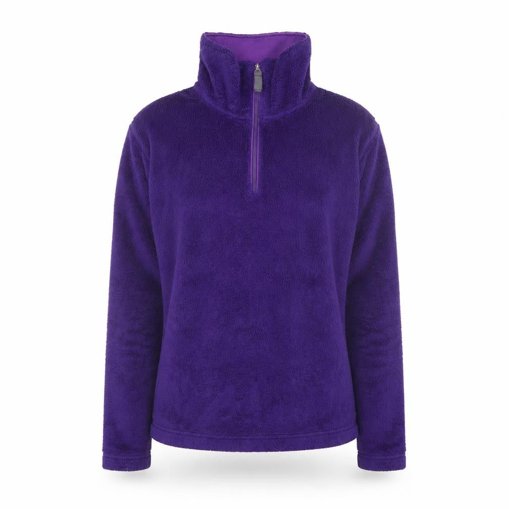 Front view of Karrimor Women’s Purple Fleece Pullover Sweatshirt, size UK 10