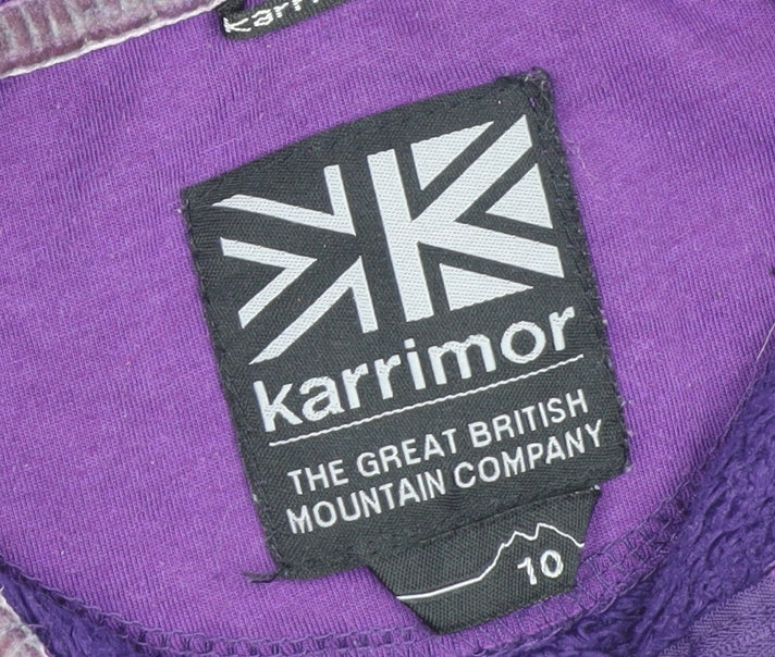 Karrimor Women’s Purple Fleece Pullover Sweatshirt Size 10