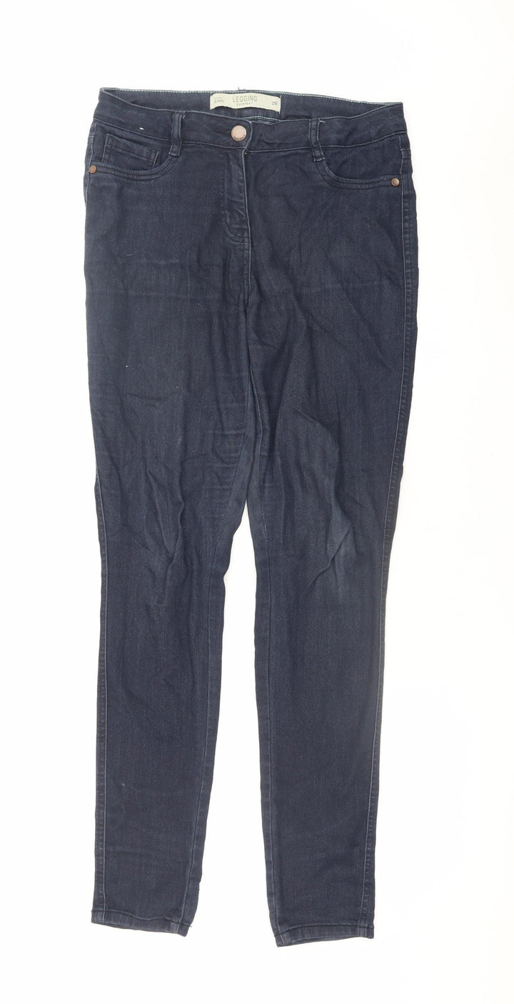 Next Womens Blue Jegging Jeans Size 12R Slim Fit Stretch Denim