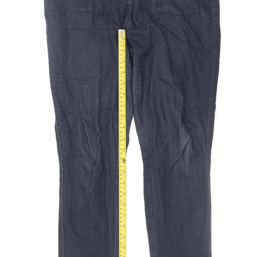 Next Womens Blue Jegging Jeans Size 12R Slim Fit Stretch Denim