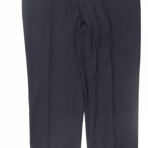 Carl Gross Men's Black Wool Blend Dress Pants Size 48R