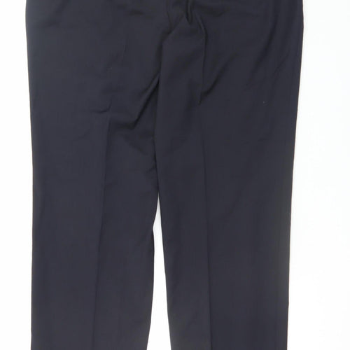 Carl Gross Men's Black Wool Blend Dress Pants Size 48R