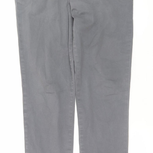 SELECTED HOMME Men's Grey Slim Fit Chino Trousers M