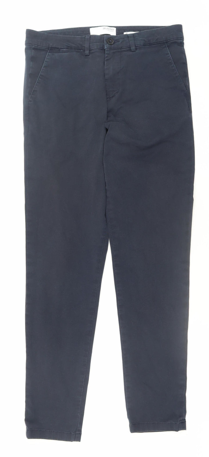 Selected Homme Men's Navy Slim Fit Chino Trousers W31 L34
