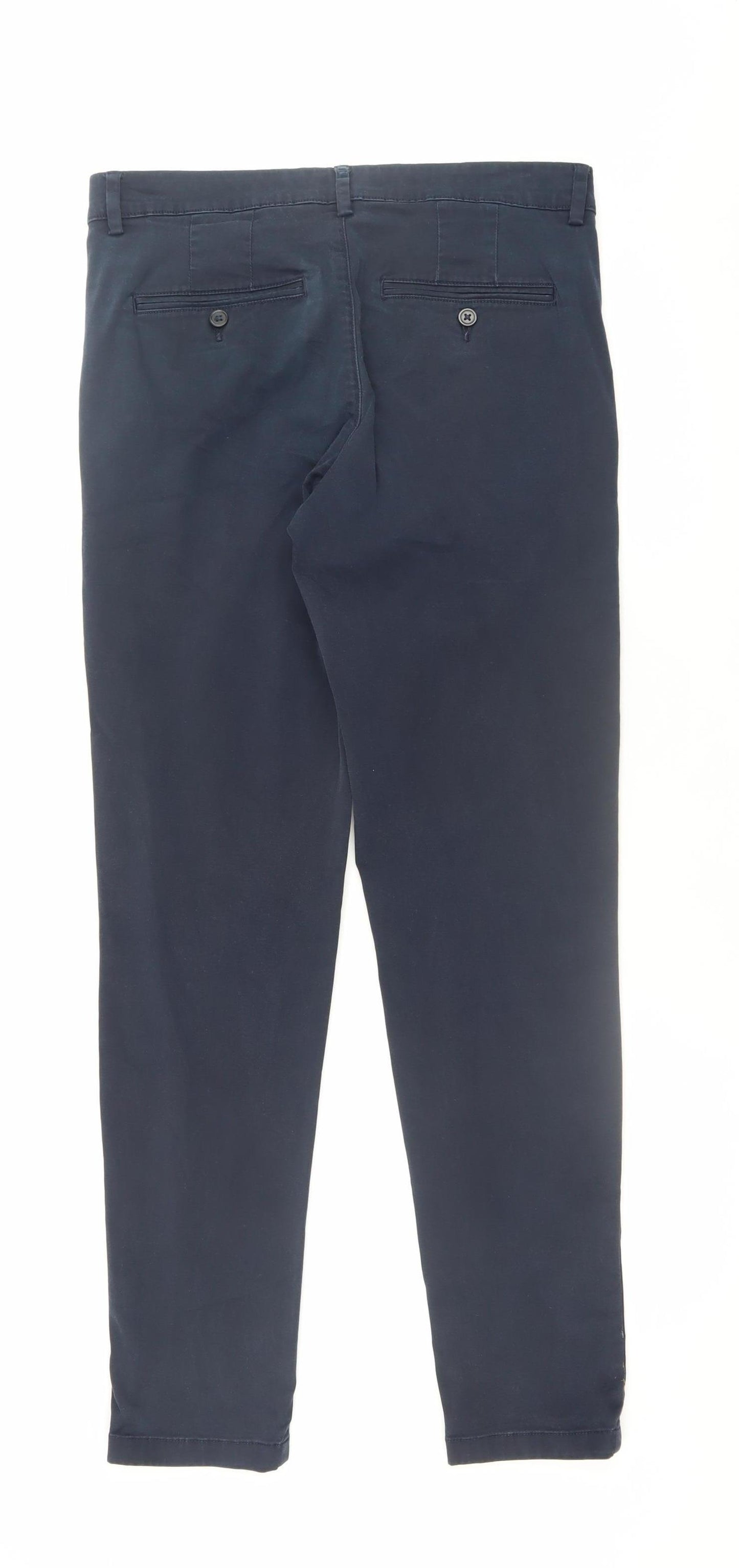Selected Homme Men's Navy Slim Fit Chino Trousers W31 L34