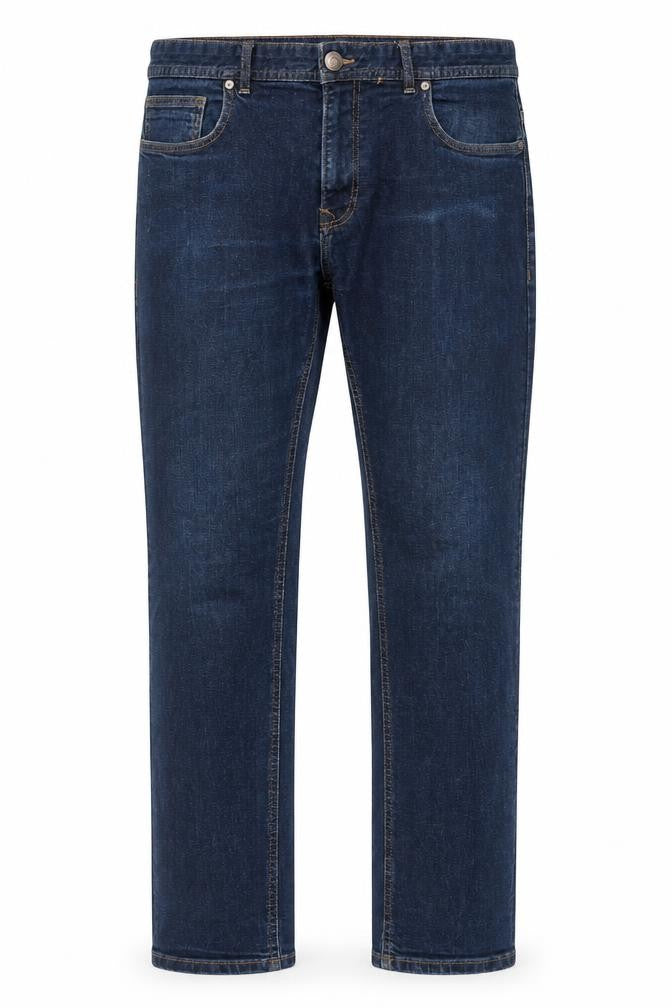 ASW85 Denim Men's Blue Slim Fit Straight Jeans 34R