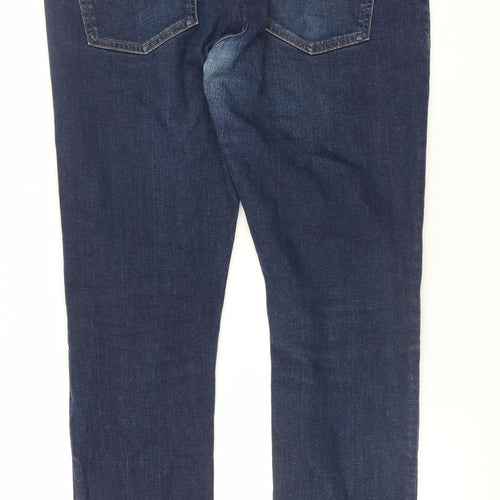 ASW85 Denim Men's Blue Slim Fit Straight Jeans 34R