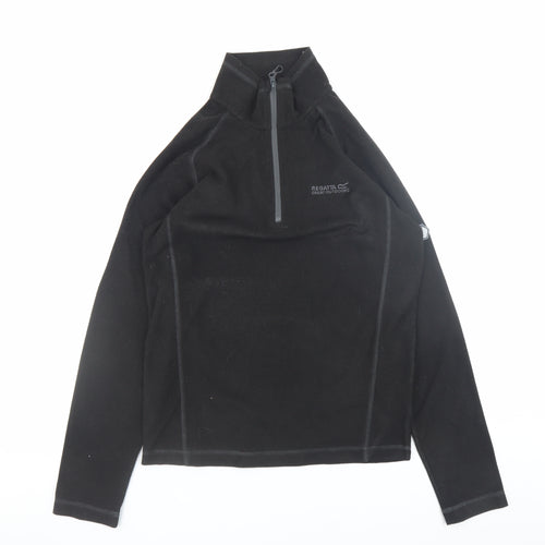 Regatta Men's Black Fleece Half Zip Pullover Sweatshirt Size S