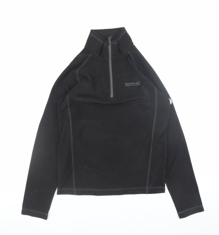 Regatta Men's Black Fleece Half Zip Pullover Sweatshirt Size S
