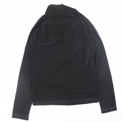 Regatta Men's Black Fleece Half Zip Pullover Sweatshirt Size S