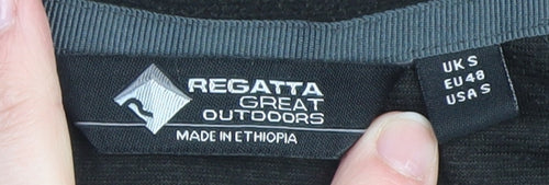 Regatta Men's Black Fleece Half Zip Pullover Sweatshirt Size S