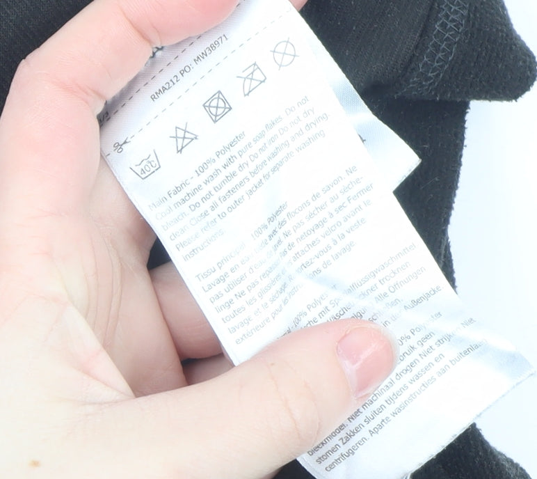 Regatta Men's Black Fleece Half Zip Pullover Sweatshirt Size S