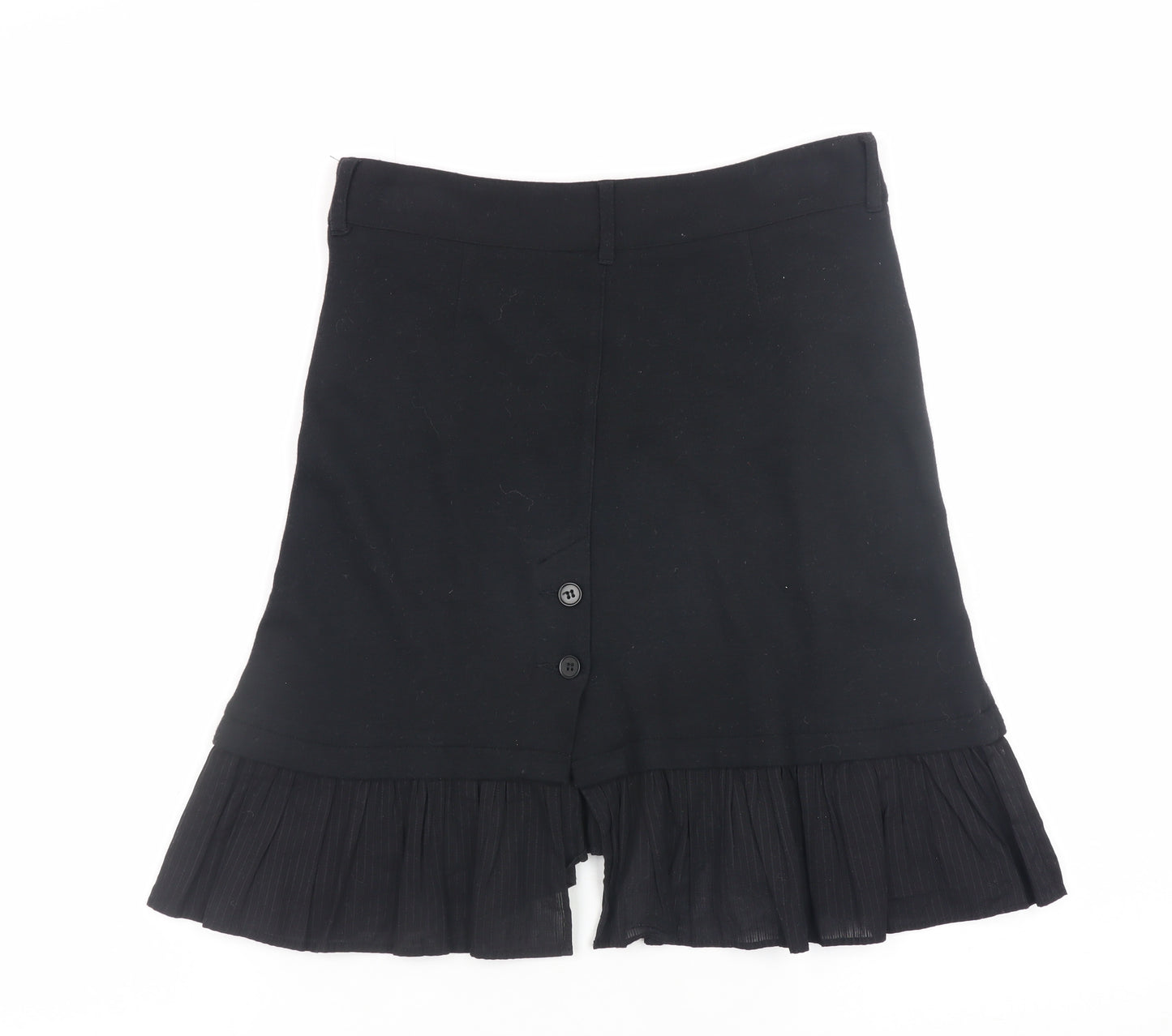 Comptoir Des Cotonniers Womens Black Knee Length A-Line Skirt Size 8