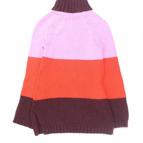 Ann Taylor Womens Multicoloured XS Knit Roll Neck Jumper Dress