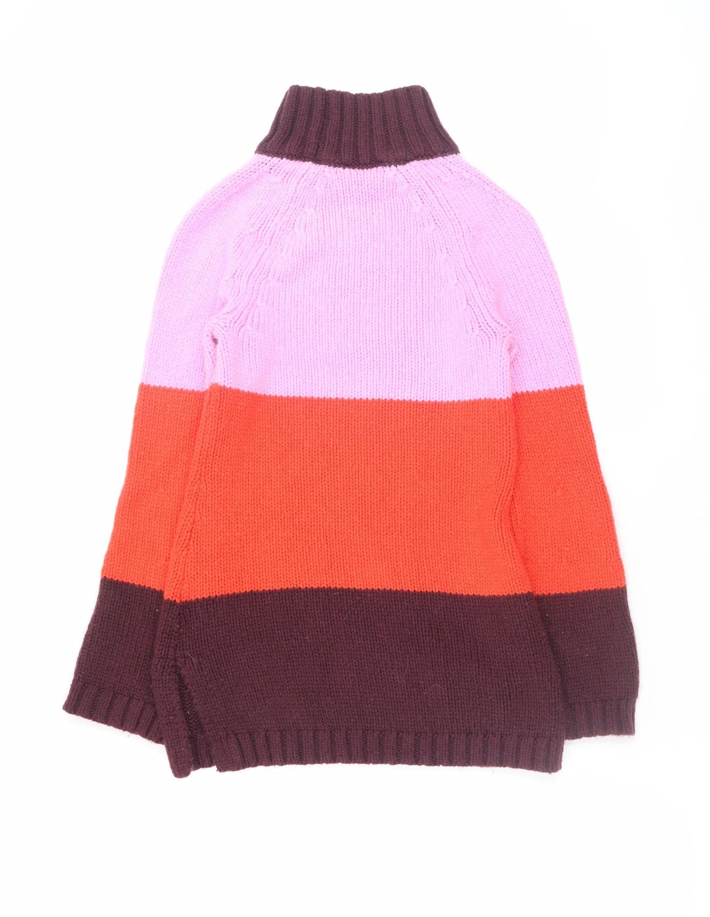 Ann Taylor Womens Multicoloured XS Knit Roll Neck Jumper Dress