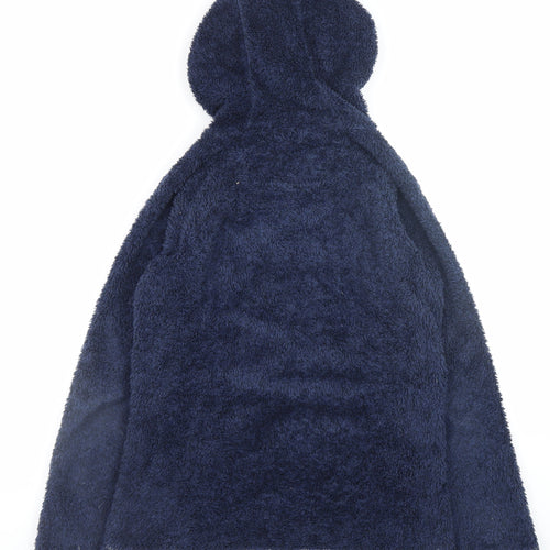 Peter Storm Women Blue Hooded Fleece Jacket Size 12