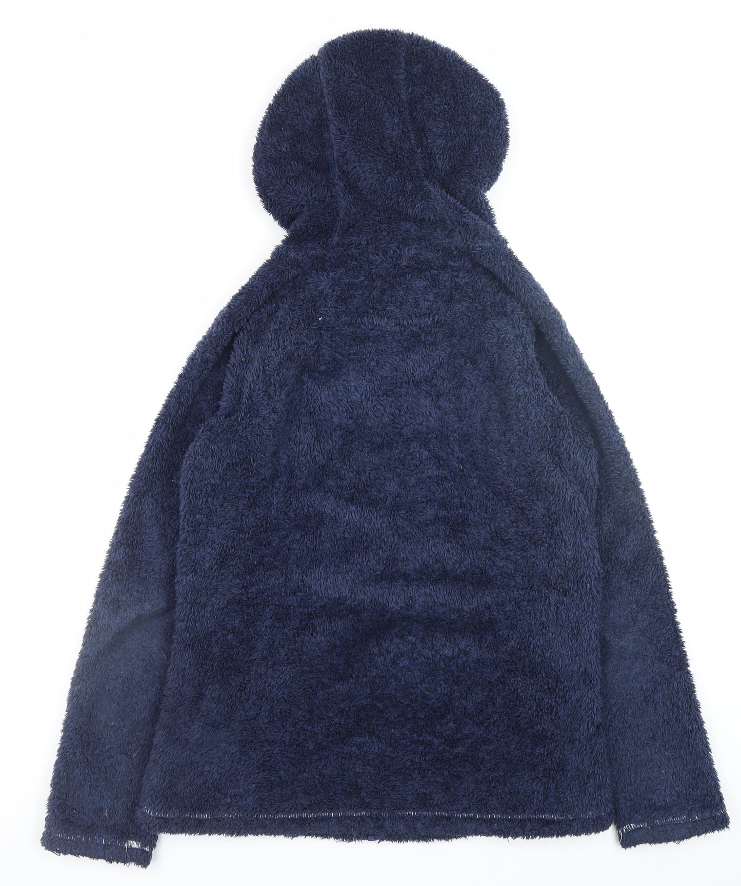 Peter Storm Women Blue Hooded Fleece Jacket Size 12
