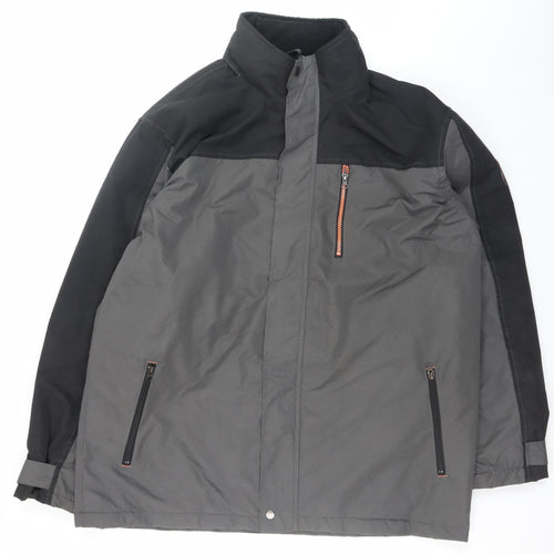 Atlas For Men Grey Water Resistant Parka Jacket L Men's Outdoor Wear