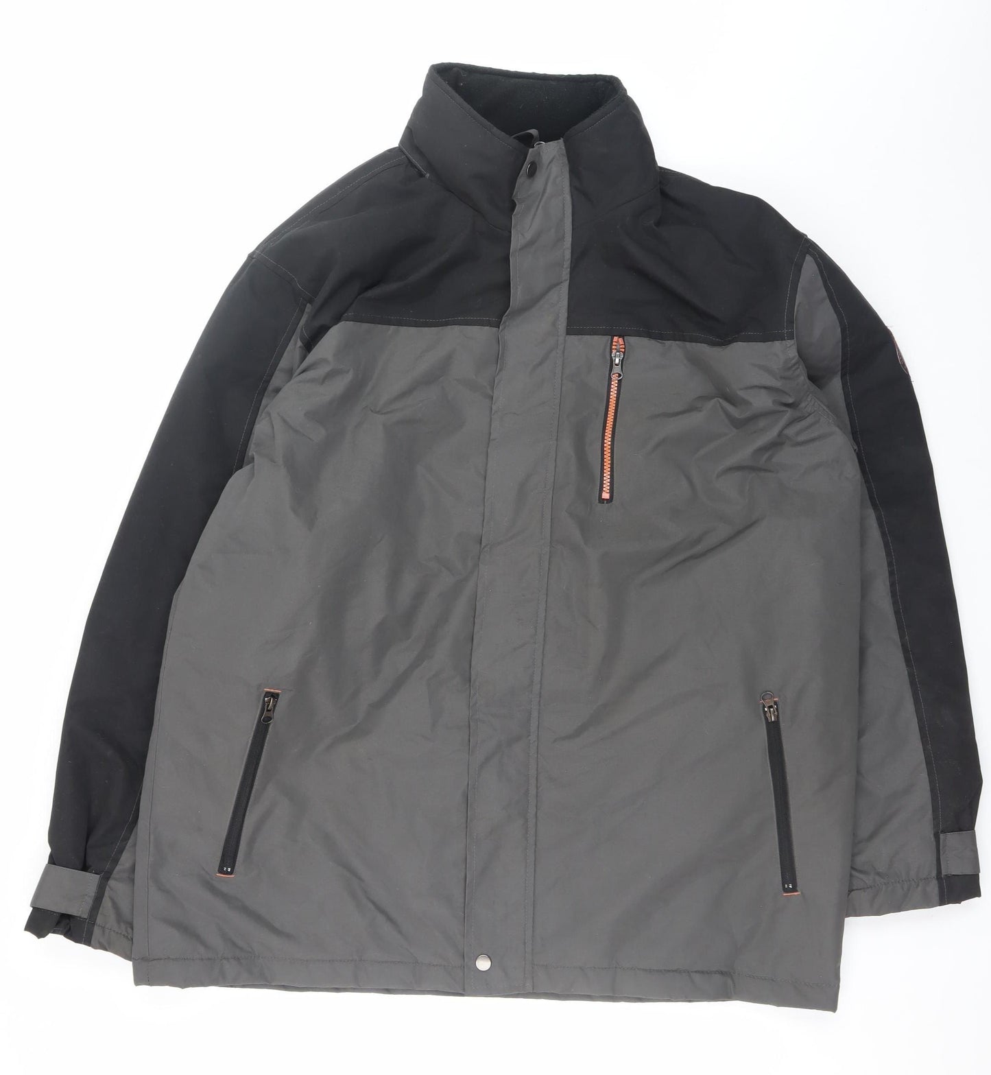 Atlas For Men Grey Water Resistant Parka Jacket L Men's Outdoor Wear