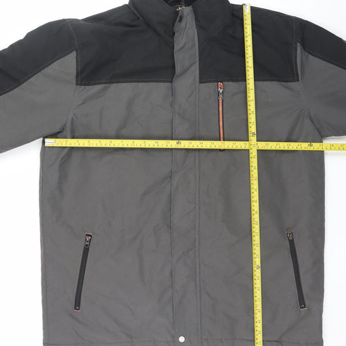 Atlas For Men Grey Water Resistant Parka Jacket L Men's Outdoor Wear