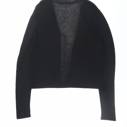 Nicole Farhi Women's Black Knit Open Cardigan M
