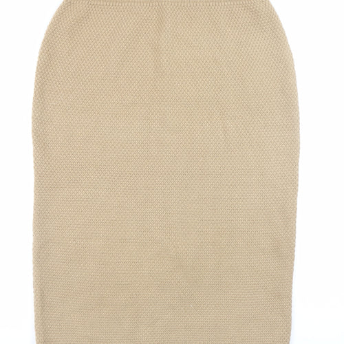Y.A.S Womens Beige Wool Blend Midi Pencil Skirt UK 12